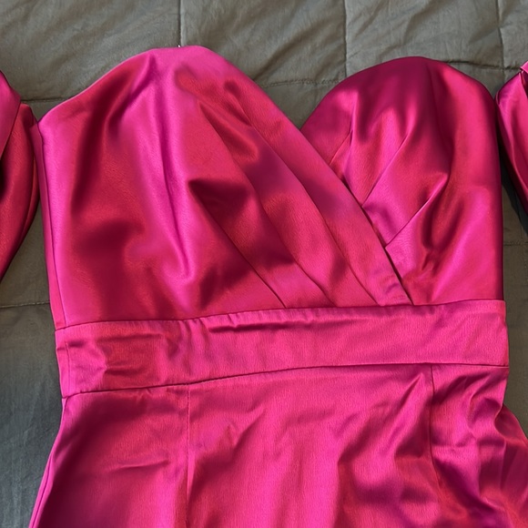 puffed sleeve mini dress - Picture 4 of 6